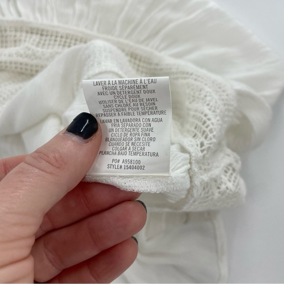O’Neill‎ White and Lace Gauze Cotton Lucas Top - Picture 10 of 11